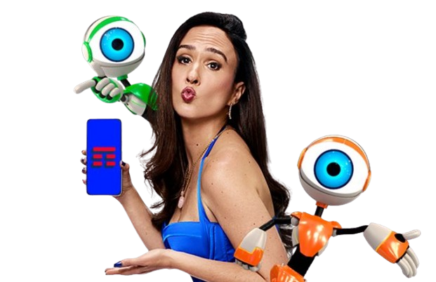 Tatá Werneck e Mascotes BBB